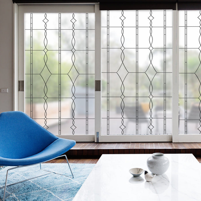 Allure Leaded Glass | Privacy Window Film (Static Cling)
