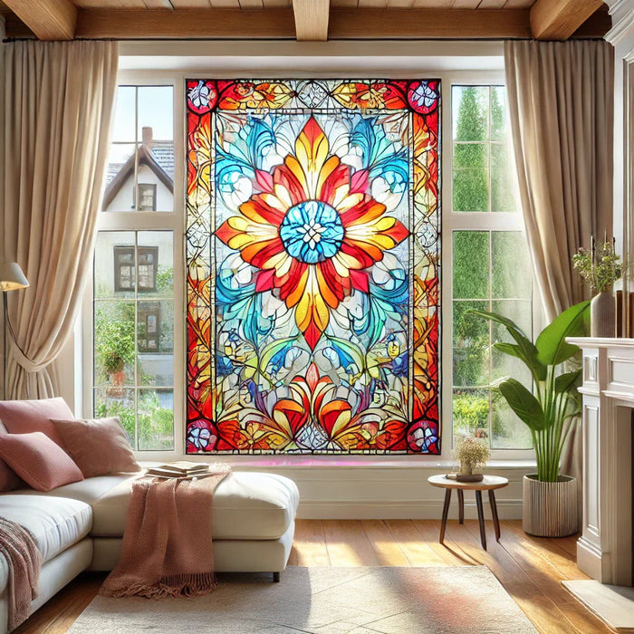 Transform Your Space with Stained Glass Window Film: Affordable Elegance and Privacy for Any Room