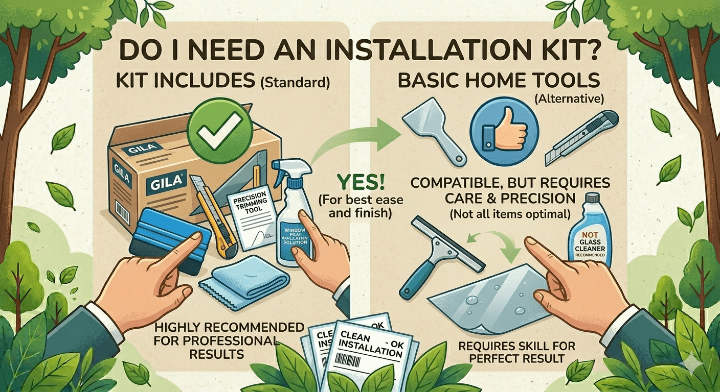 Do I Need an Installation Kit to Install Window Film Myself?