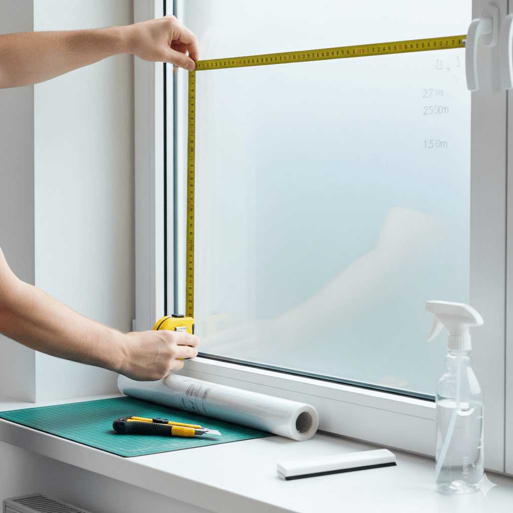 What are the best tips to remove sticker residue from a glass window?