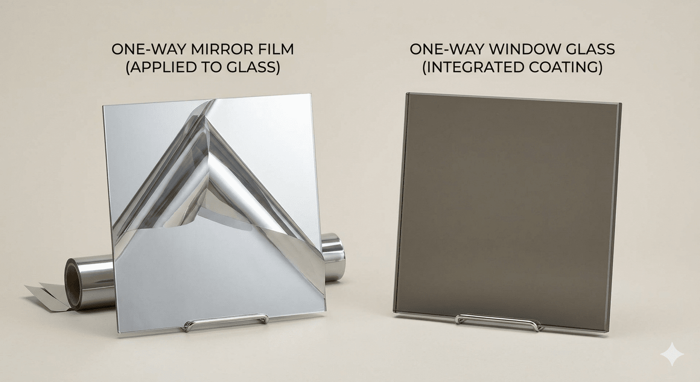 What’s the Difference Between One-Way Mirror Film and One-Way Window Glass?