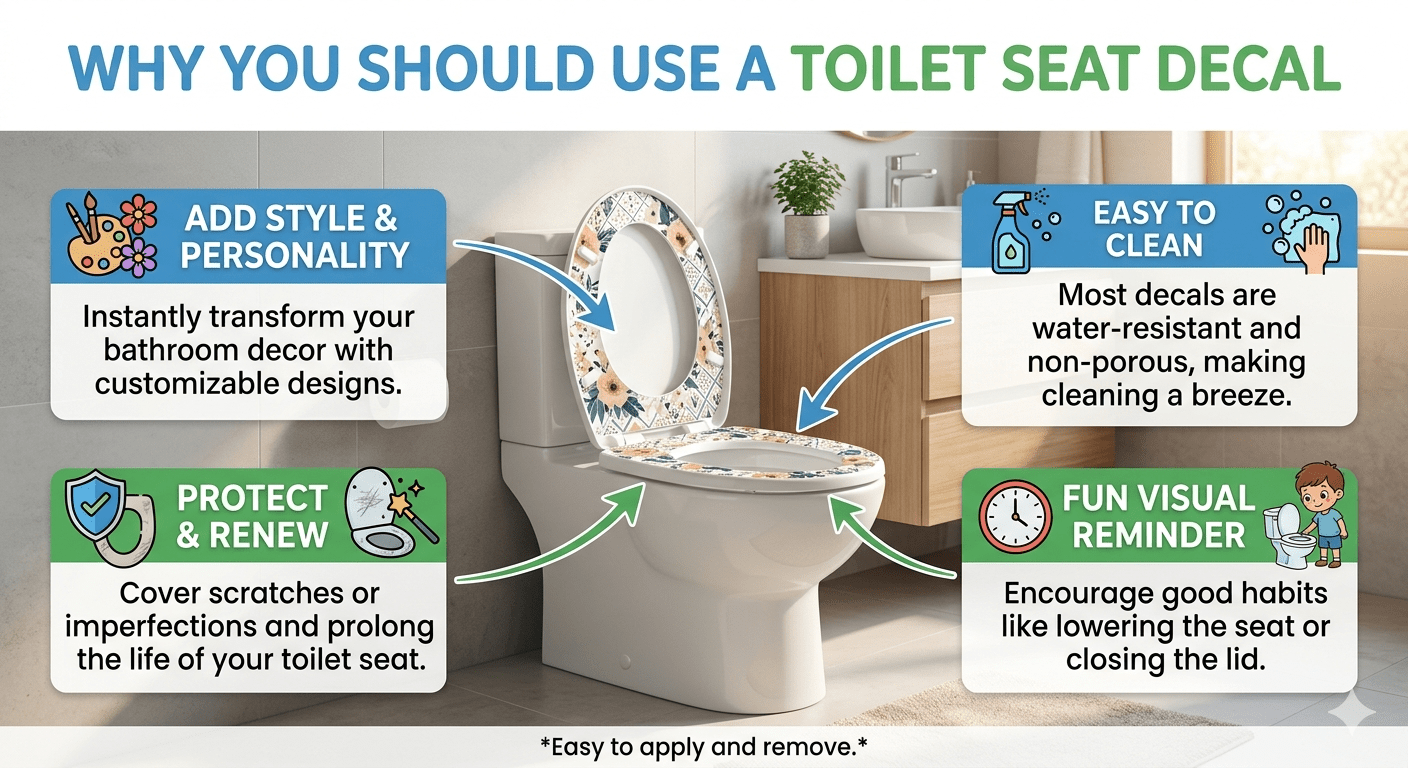 Why You Should Use a Toilet Seat Decal