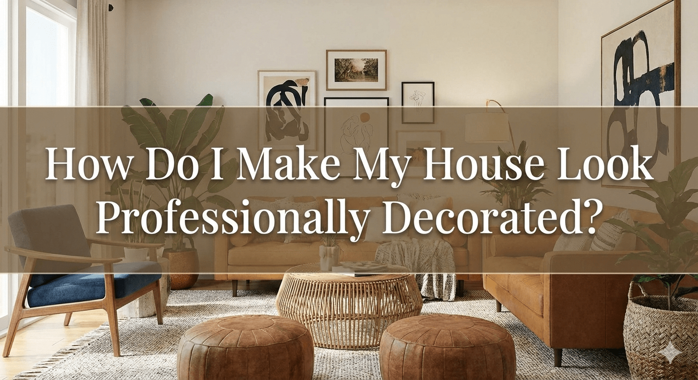 How Do I Make My House Look Professionally Decorated?
