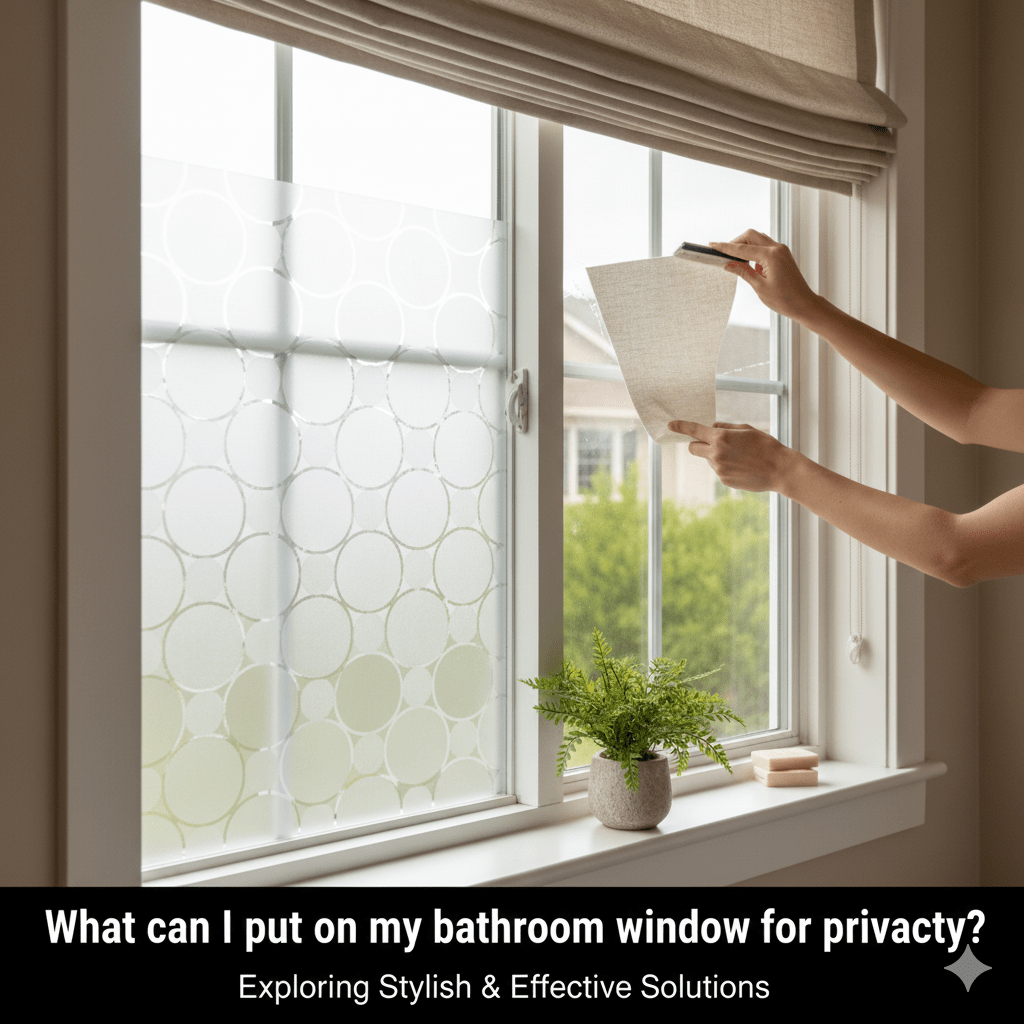 What Can I Put on My Bathroom Window for Privacy