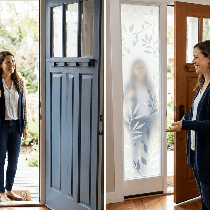 Ending “Awkward Eye Contact” at Your Front Door with Sidelight Window Film