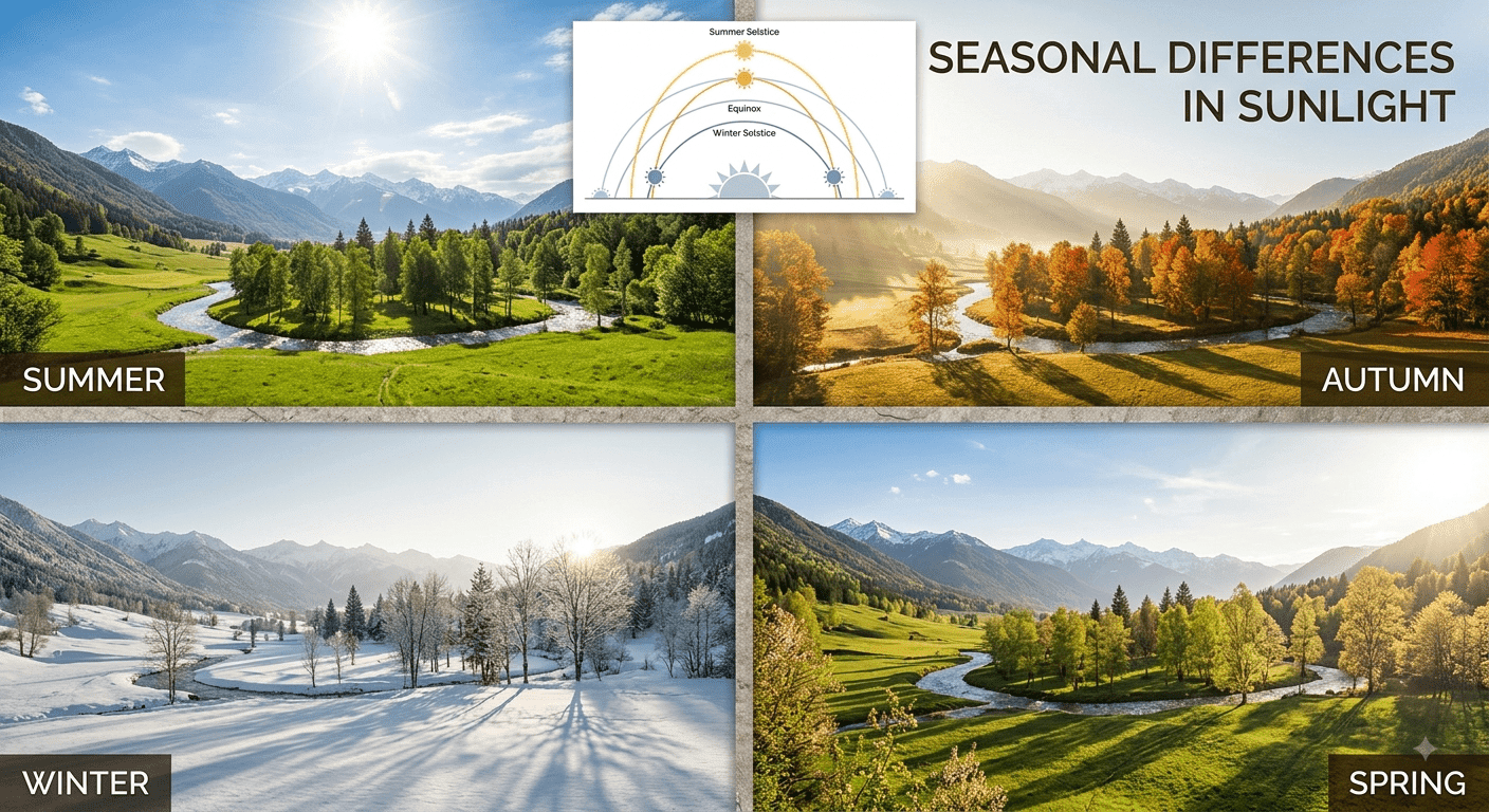 Seasonal Differences in Sunlight