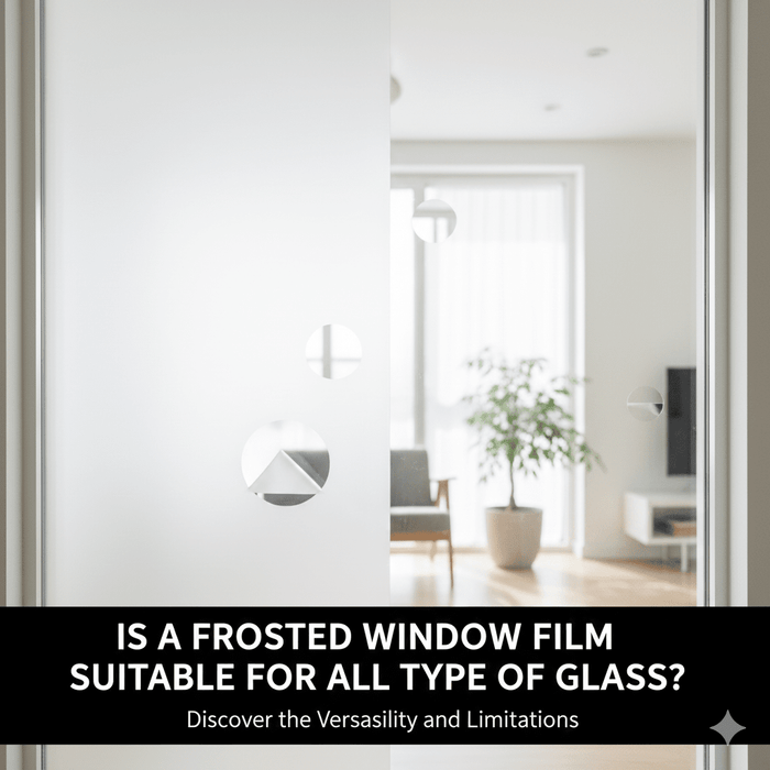 Is a frosted window film suitable for all type of glass?