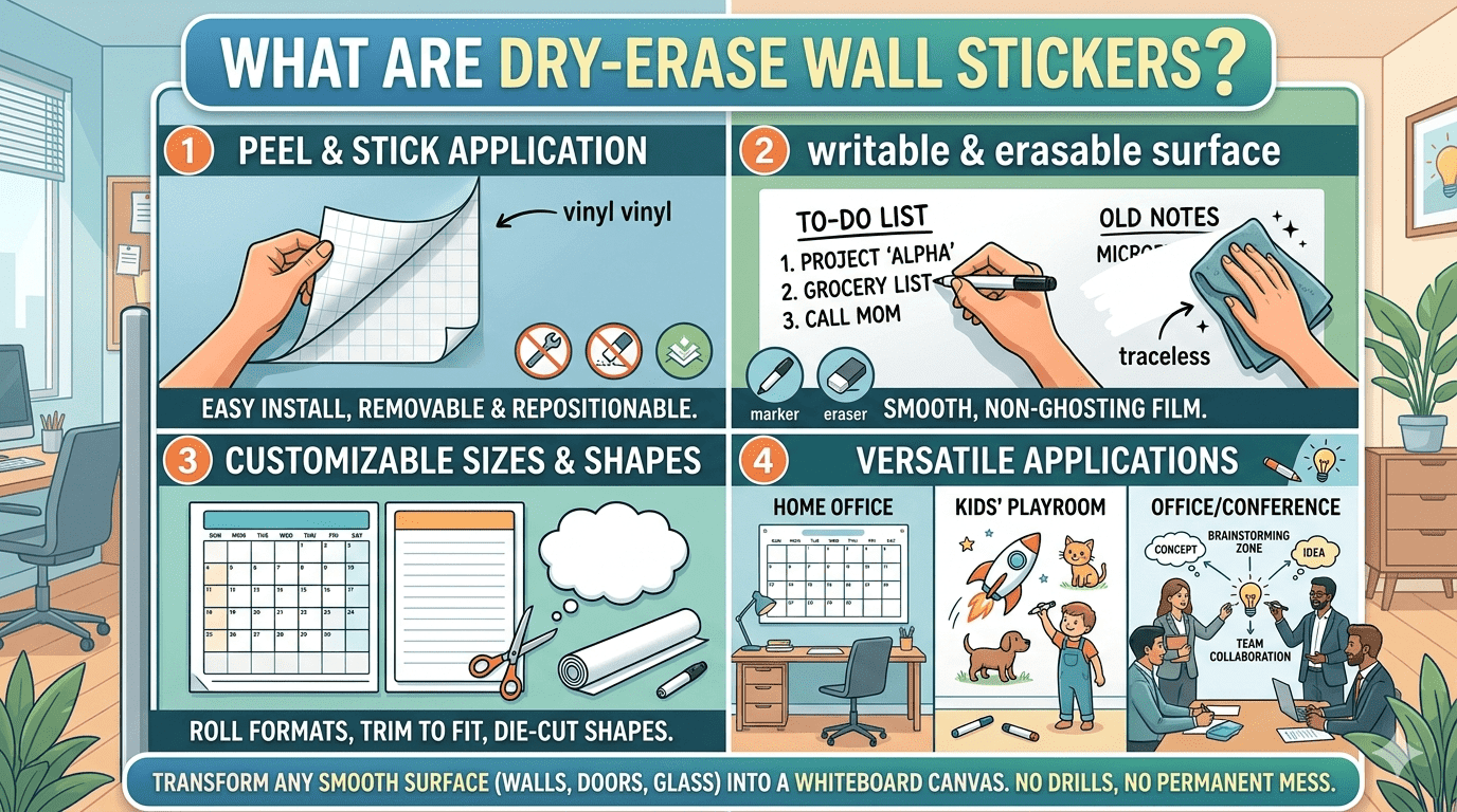 What Are Dry-Erase Wall Stickers?