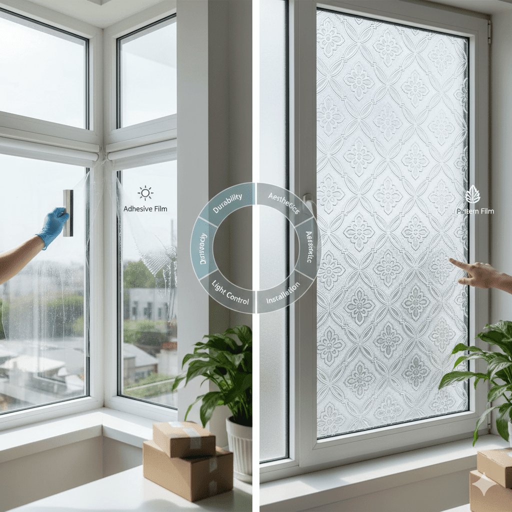Linear Window Film Pattern How to Choose Between Adhesive and Pattern Window Film
