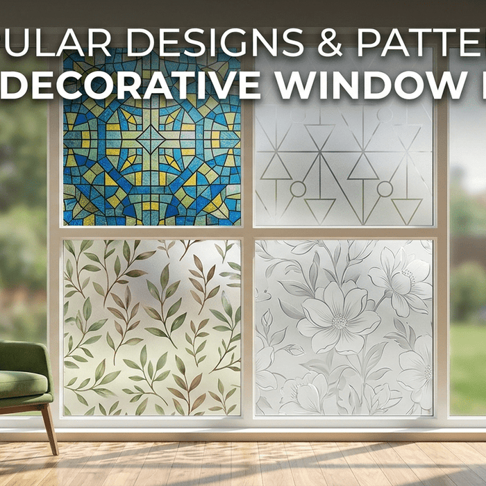What Are Some Popular Designs and Patterns for Decorative Window Film?