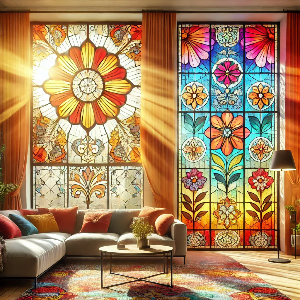 Stained glass window films offer both beauty and benefits for your home
