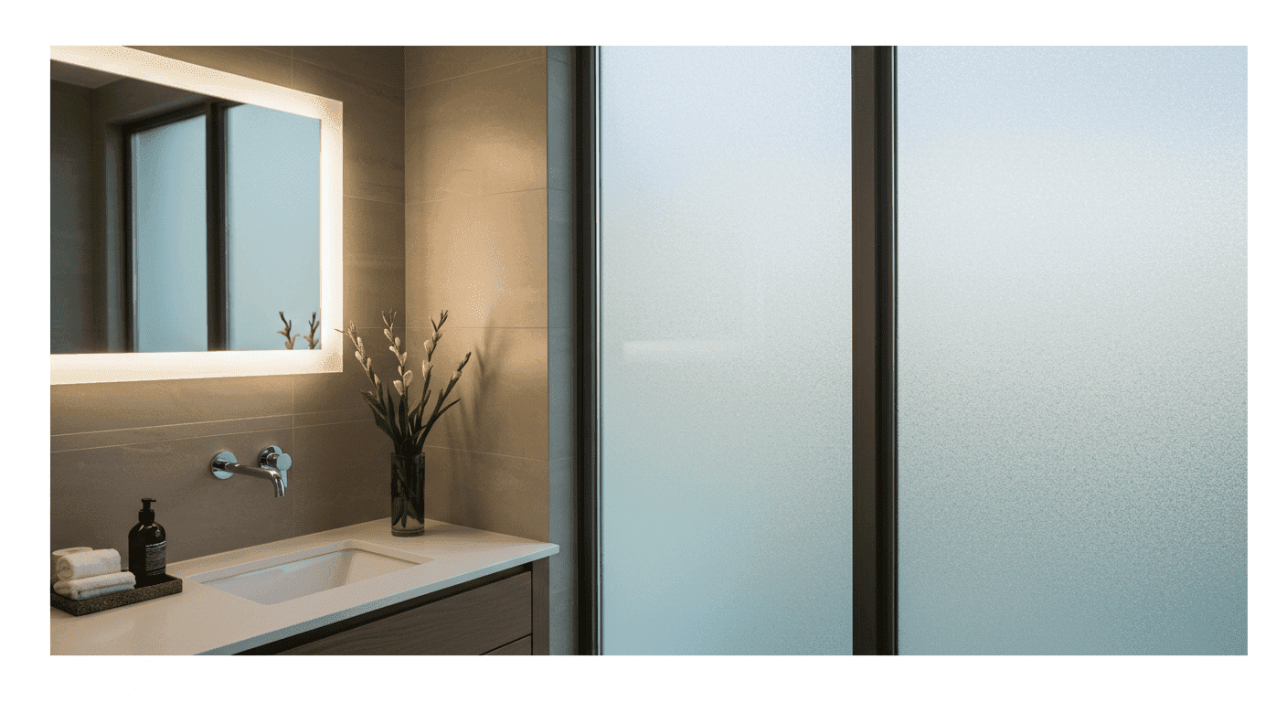 How Frosted Window Film Enhances Bathroom Privacy