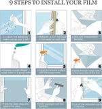 EZ Film Frosted Window Film | Privacy (Static Cling - No Visibility) - Image 12