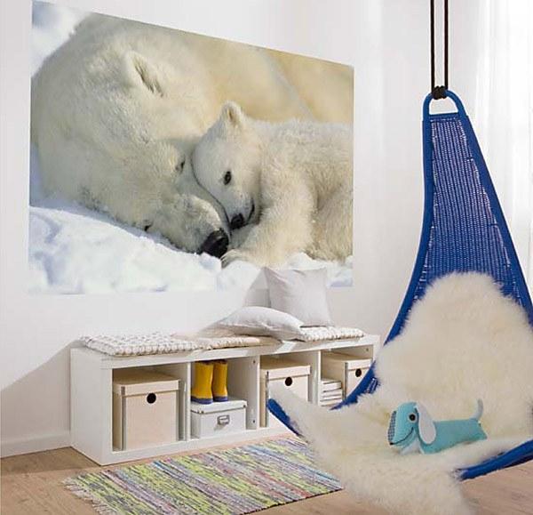 Polar Bears Wall Mural