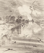 Hirundo Cream Wall Mural - Image 2