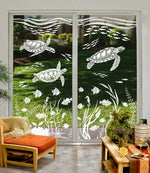 SeaCove | Etched Glass Glass See - Through or  Privacy Window Film(Static Cling) - Image 4