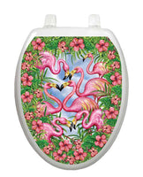 Flamingo's Fancy Toilet Tattoos - Window Film World