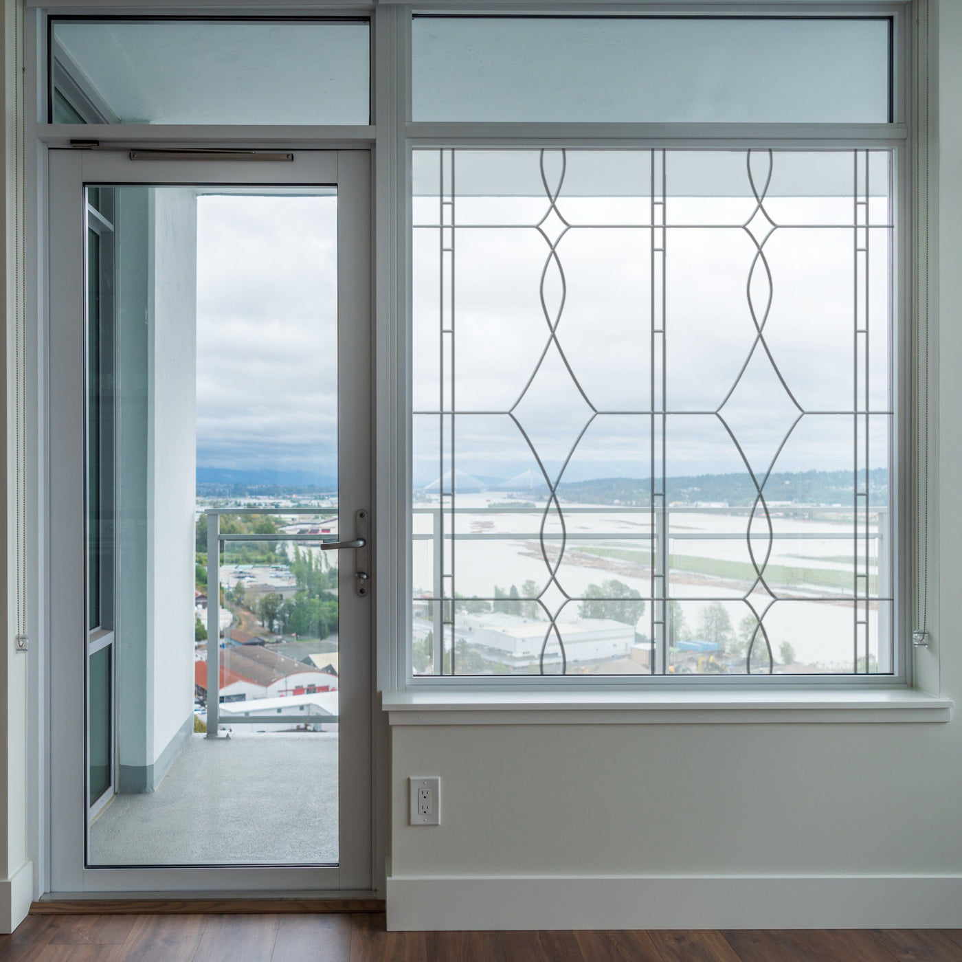 Buy Allure Leaded Glass See-Through Window Film | Clear Static Cling