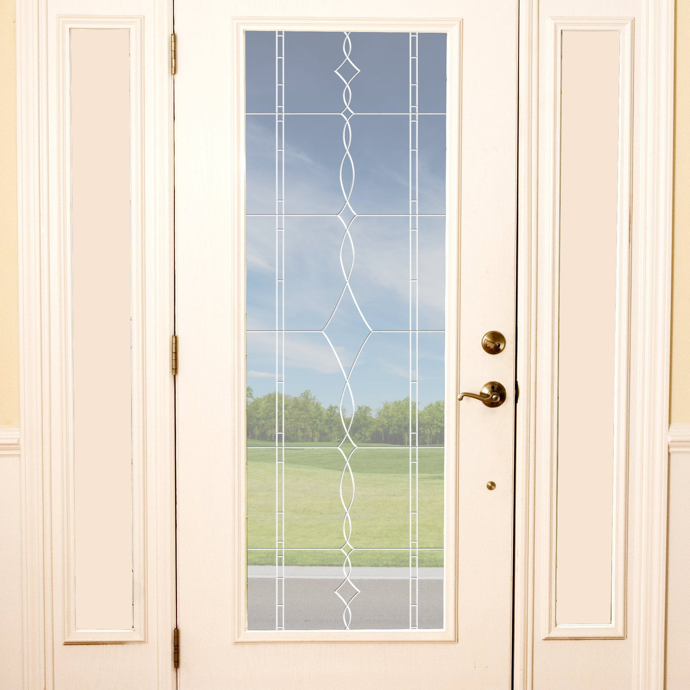 Allure Leaded Glass See Through/Clear Window Film (Static Cling) Window Film World