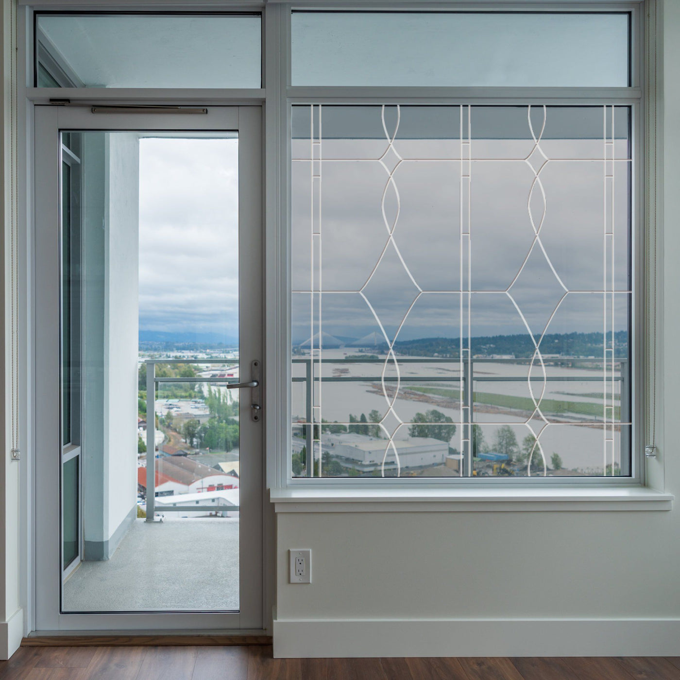 Buy Allure Leaded Glass See-Through Window Film | Clear Static Cling