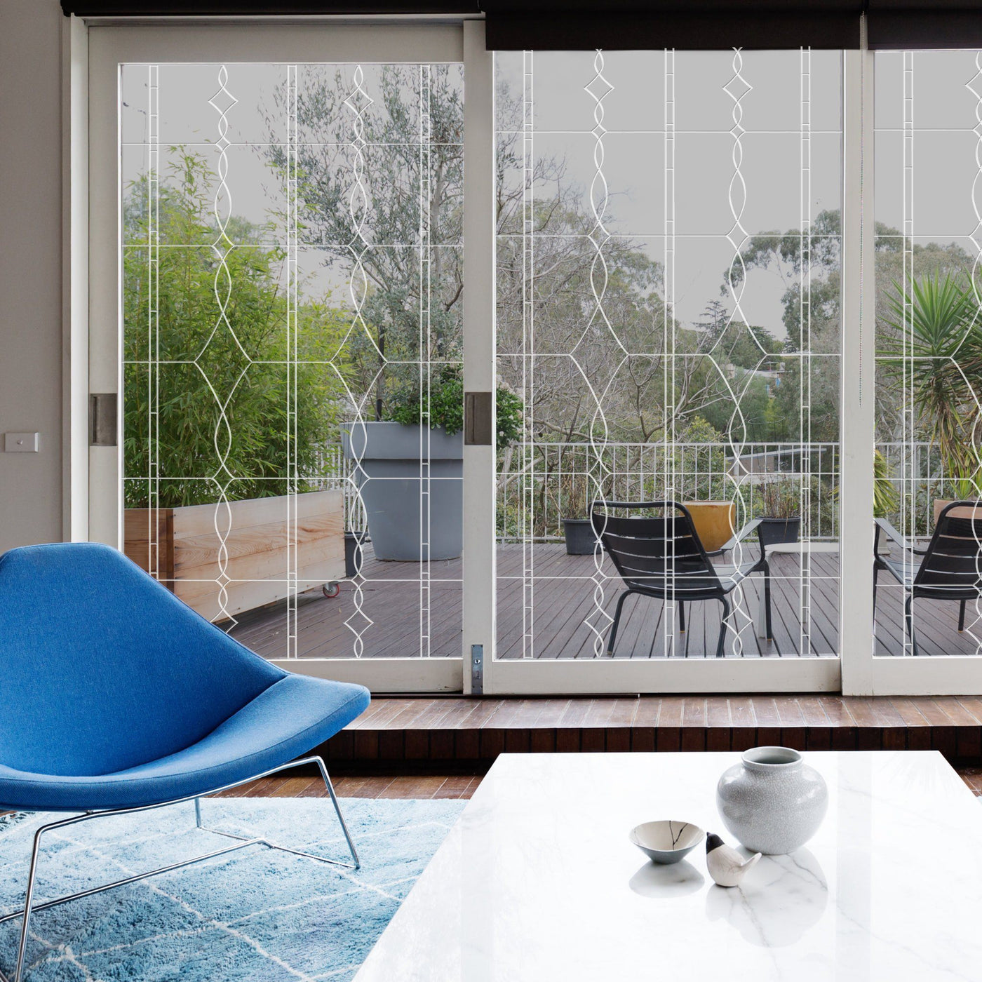 Translucent Static Buy Allure Leaded Glass See-Through Window Film | Clear Static Cling