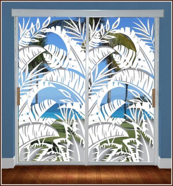 Bahama Breeze | Sliding Glass Door Film (Static Cling)