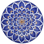 Blue Mosaic Glass Door Decal (