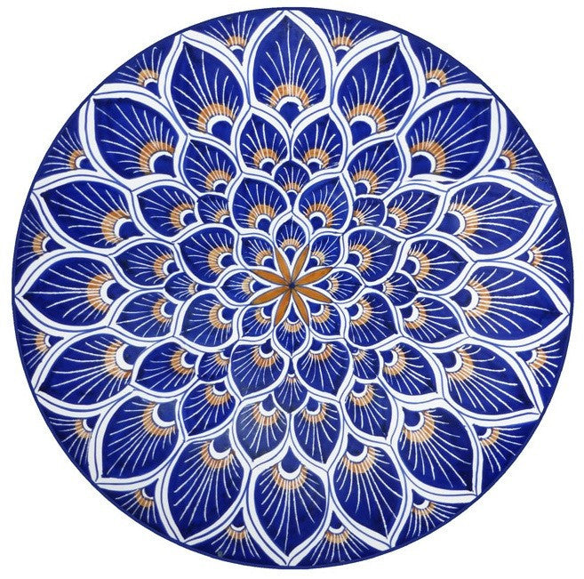 Blue Mosaic Glass Door Decal (