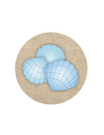 Blue Shell Glass Door Decal (5.75
