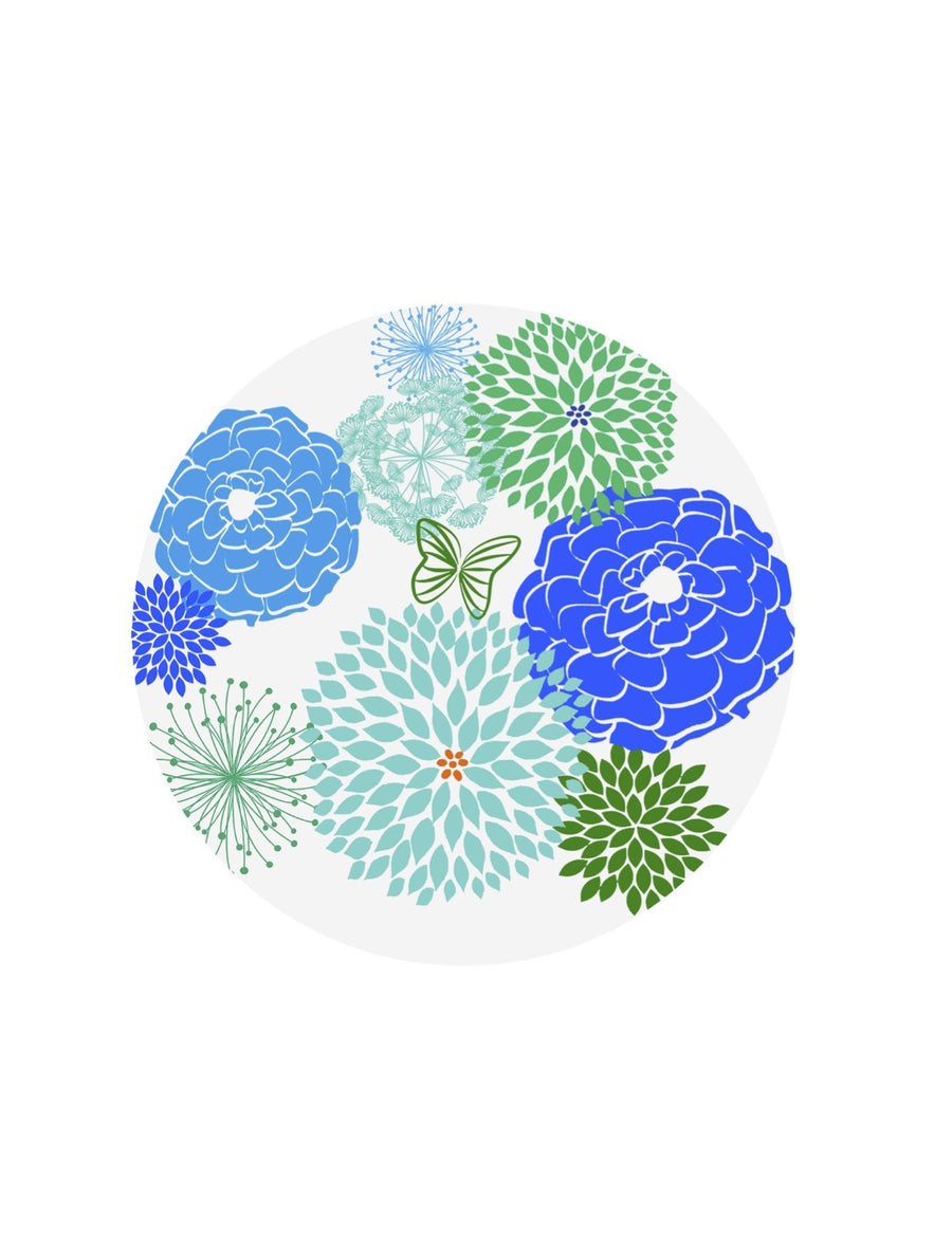 Blue & White Screen Door Magnets (5.75