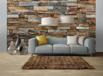 Colorful Stone Wall Mural - Image 1
