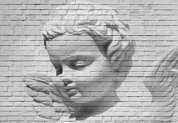 Angel Brick Wall Mural - Window Film World