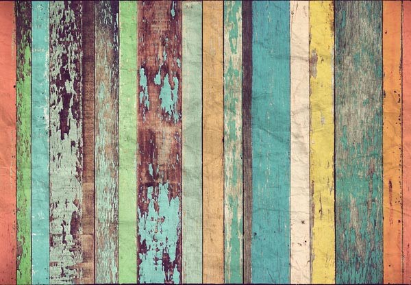 Colored Wood Wall Mural - Window Film World