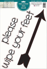 Please Wipe your Feet Door Decal - Image 3