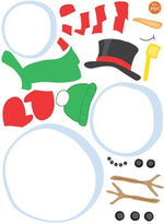 Decorate a Snowman Small Wall Art Kit - Image 2