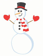 Decorate a Snowman Small Wall Art Kit - Image 3