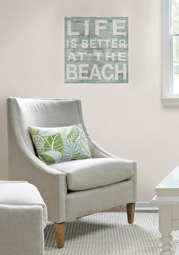 Better at the Beach Peel and Stick Wall Quote