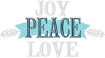 Joy Peace Love Wall Quote - Image 2