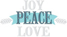 Joy Peace Love Wall Quote - Window Film World