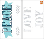 Joy Peace Love Wall Quote - Image 3