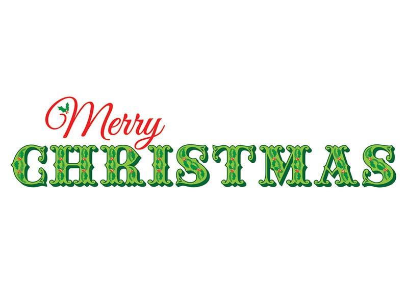 Merry Christmas Wall Quote | Window Film World