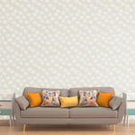 Dandelion Taupe Peel And Stick Wallpaper - Image 1