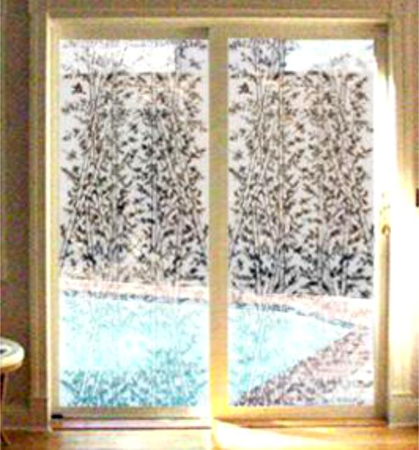 Decorative Bamboo Semi-Privacy | (Static Cling) - Window Film World