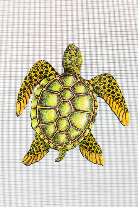 Sea Turtle Screen Door Saver Magnets (5" x 5.25") - Window Film World