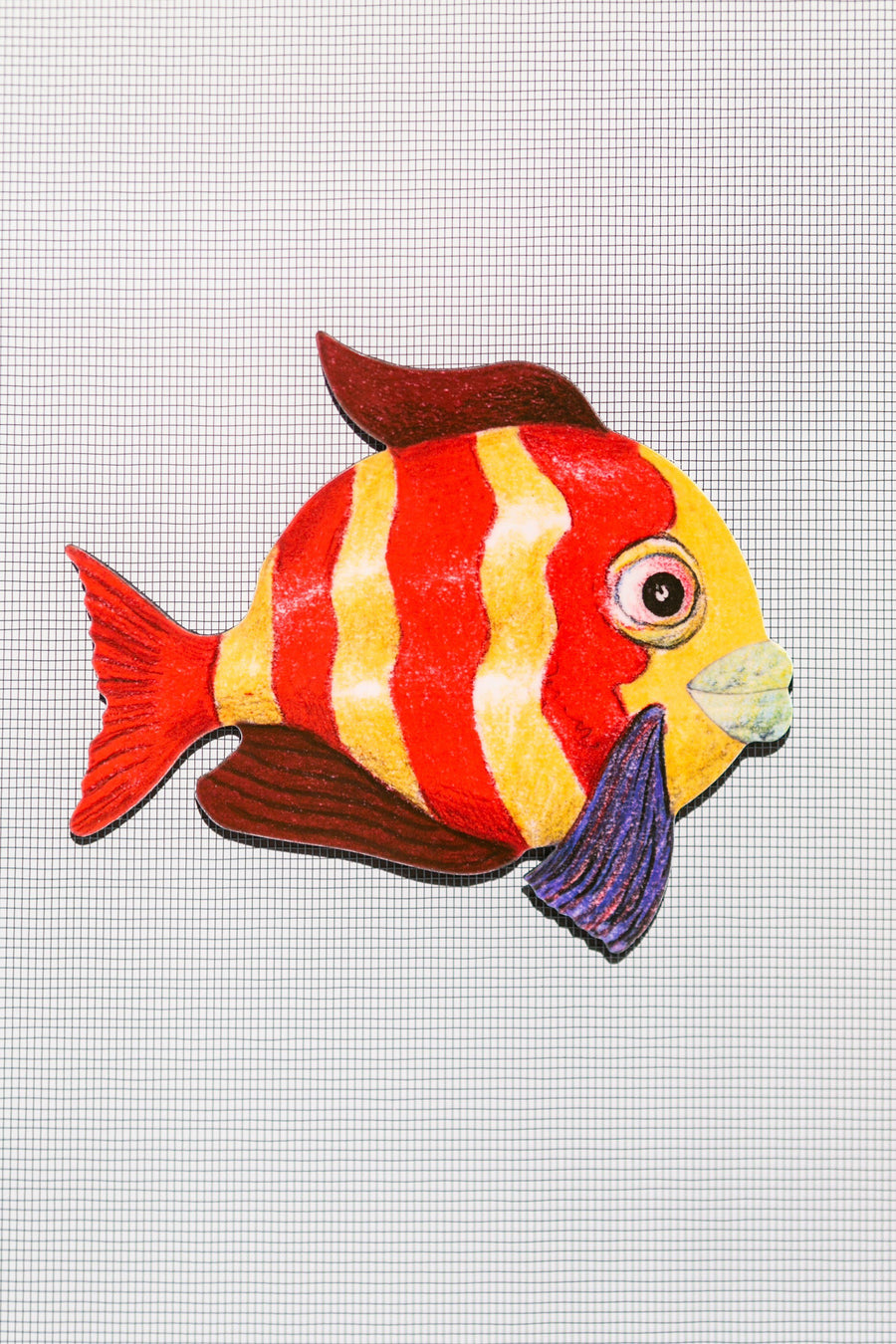 Red & Gold Fish Screen Door Magnets (5.75
