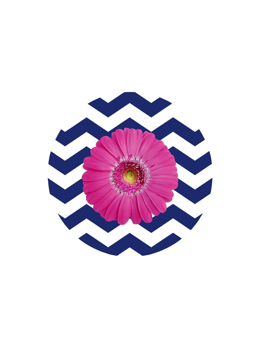 Gerbera & Chevron Screen Door Magnets (5.75