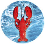 Lobster & Ocean Screen Door Magnets (5.75