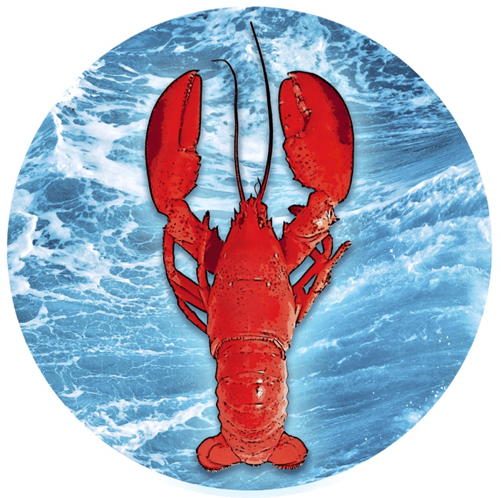 Lobster & Ocean Screen Door Magnets (5.75" x 5.75") - Window Film World