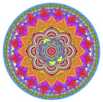 Mandala Rainbow Glass Door Decal (5.75