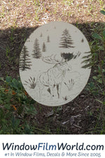 Oval Moose Scene | (Static Cling) - Image 7